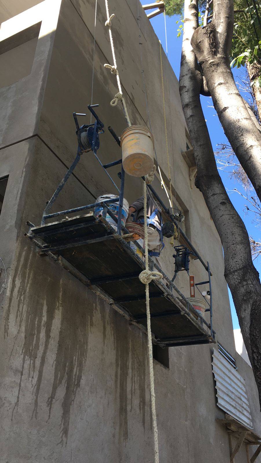 Hamaca de trabajo en operación