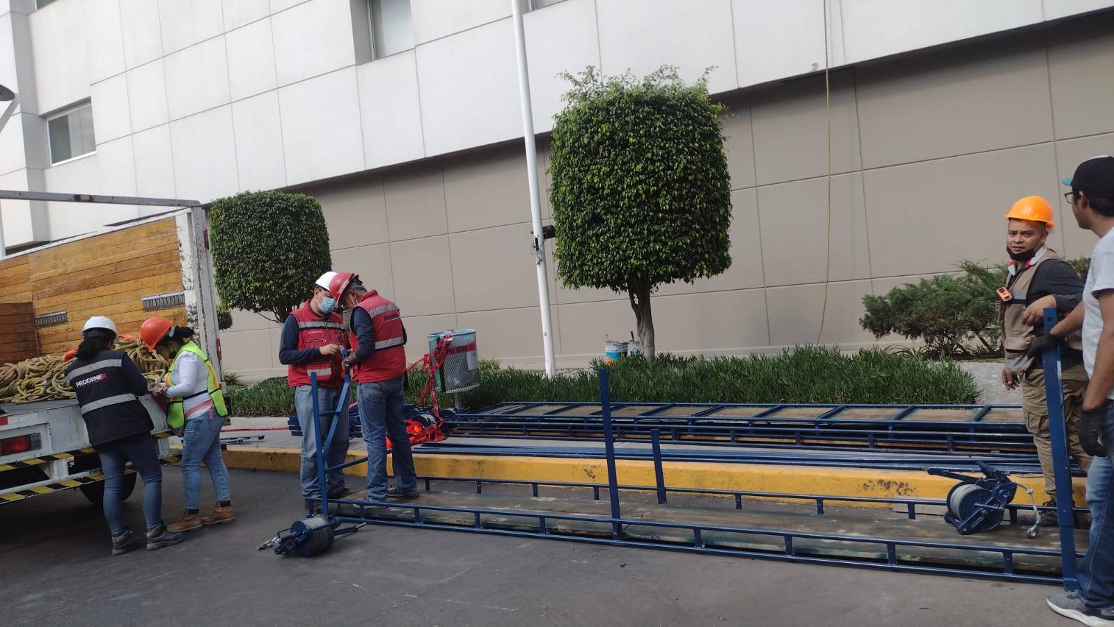 armado de hamaca y verificacion en sitio